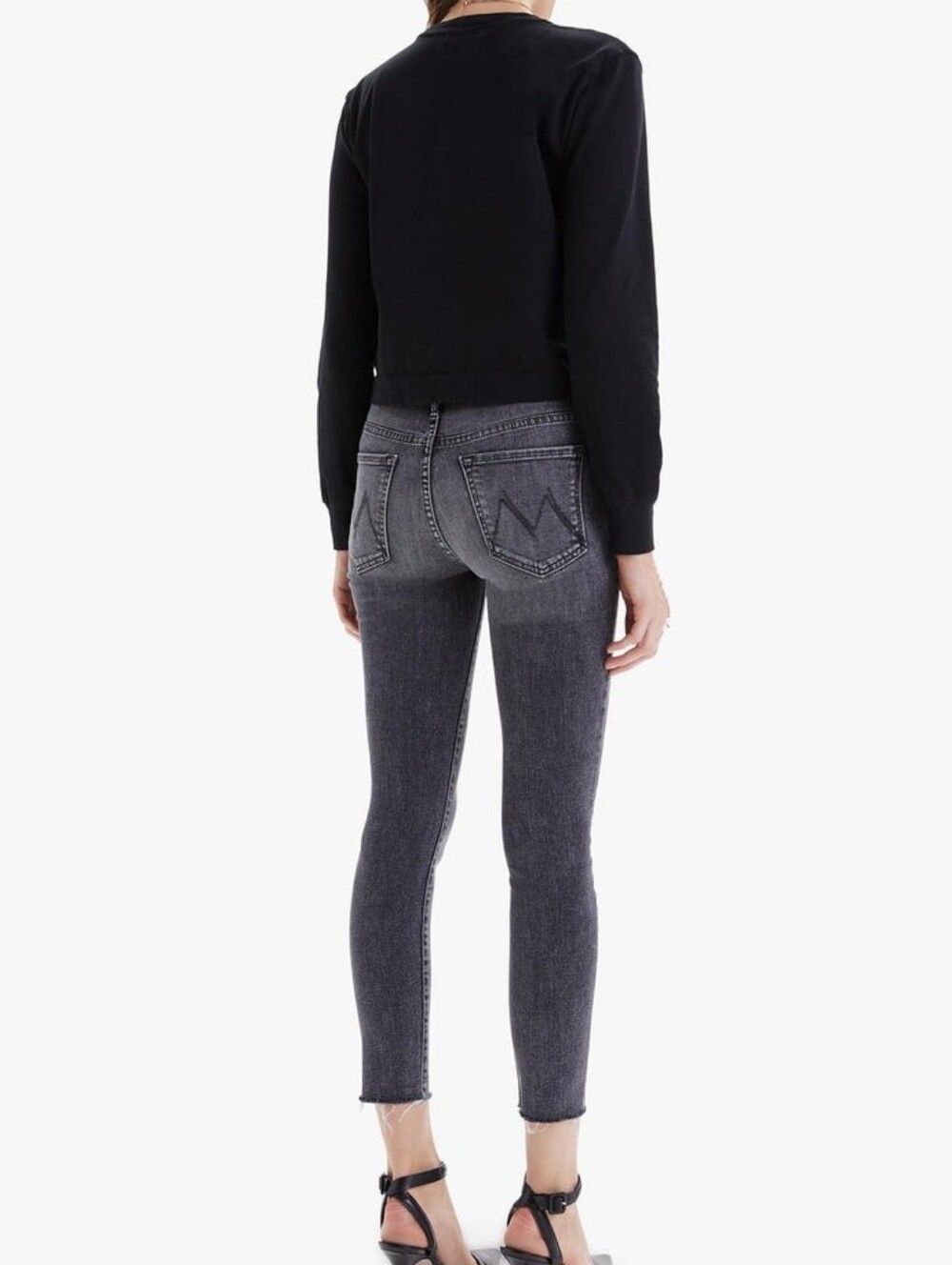 MOTHER Denim - The Stunner Ankle Fray Jeans In Friday The 13th - SZ 26